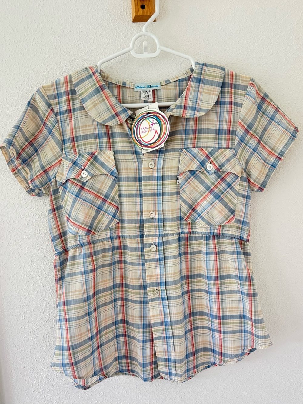 Levi’s Urban Renewal Plaid Western Women’s Top Shirt Small S SM Small/Medium